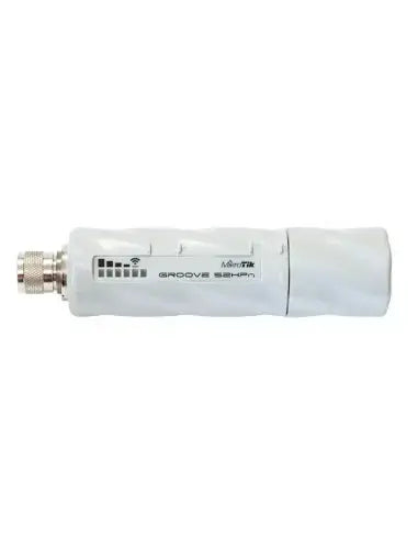 MikroTik Groove 52HPn outdoor CPE device for 2.4/5GHz connectivity.