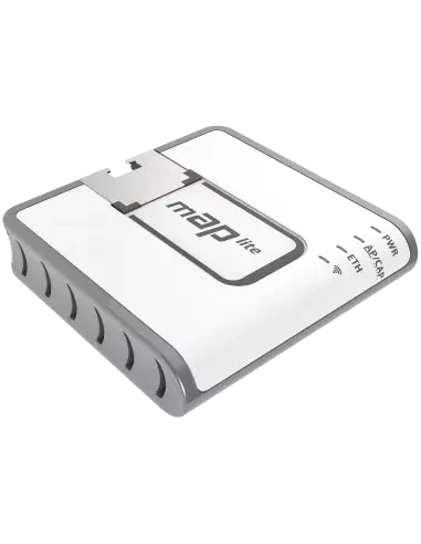 MikroTik mAP Lite, a 2.4GHz mini indoor access point and customer premises equipment.