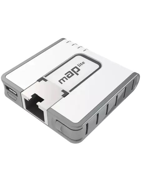 MikroTik mAP Lite, a compact 2.4GHz mini indoor access point and customer premises equipment, designed for efficient wireless networking.