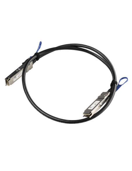 MikroTik QSFP28 100G Direct Attach Cable, 1 Meter length, suitable for high-speed data connections.