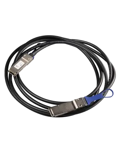 MikroTik QSFP28 100G Direct Attach Cable, 3 Meter length, used for high-speed data connections.