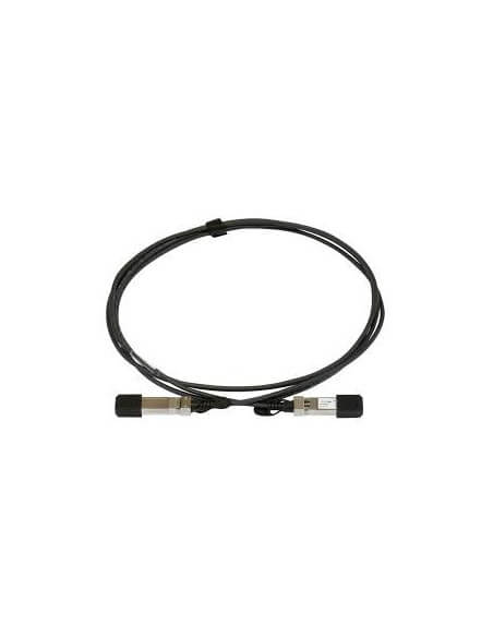 MikroTik SFP Direct Attach Cable, 1 meter length, used for connecting network devices.