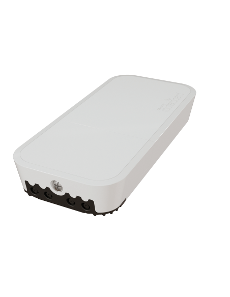 MikroTik wAP ac LTE 2024 model, a weatherproof dual-band CPE device designed for LTE connectivity.