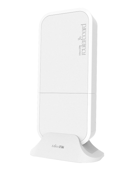 MikroTik wAP R ac dual-band Wi-Fi access point with LTE antennas and MiniPCIe slot.