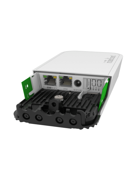 MikroTik wAP R ac Dual-Band Wi-Fi Access Point with LTE, featuring antennas and a miniPCIe slot.