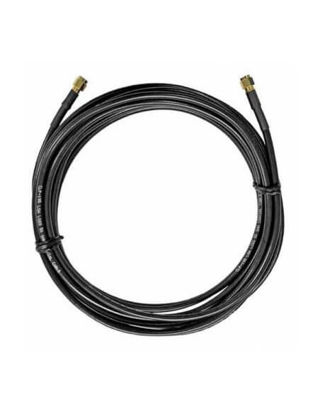 Image of a MikroTik 1m SMA Male to SMA Male Cable, showcasing its connectors and length.