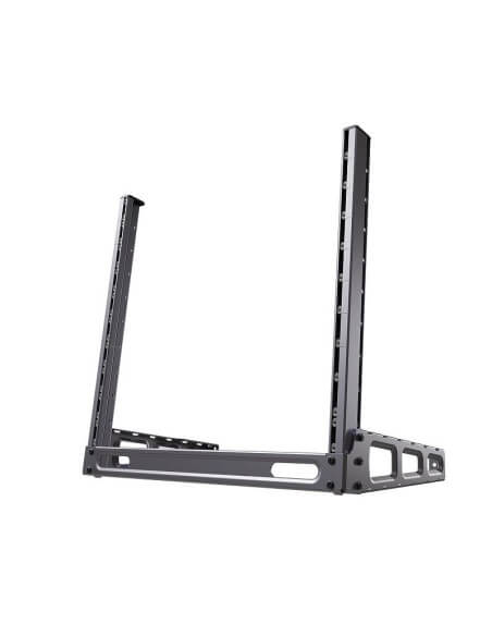 MikroTik 10U Desktop Rack Holder with adjustable angles for optimal equipment placement.