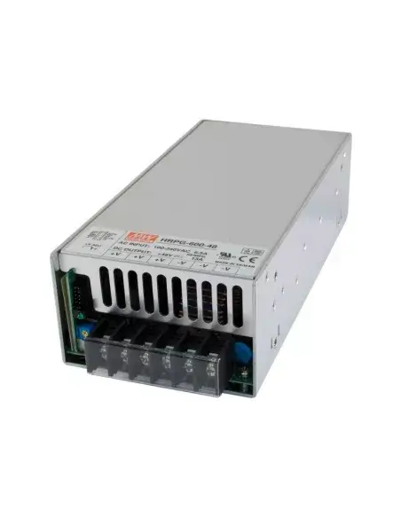 Mean Well 600W 48V high reliability power supply with single output and wide input voltage range.