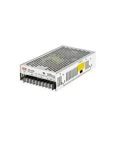 Mean Well 200W LRS Series Enclosed Power Supply with input voltage of 115-230VAC and output of 48V.