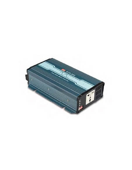Mean Well 300W DC-AC inverter with true sine wave output for 24V input, showcasing the product design and features.