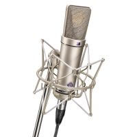 Neumann U 87 Ai Studio Set Nickel - Large Diaphragm Microphone with Omni, Cardioid, and Figure-8 Patterns.