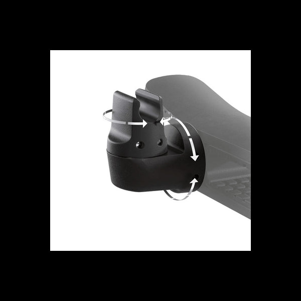 Neumann MC 6 MCM Universal Clamp Clip for miniature microphone systems, showcasing a 2-axis gooseneck holder.