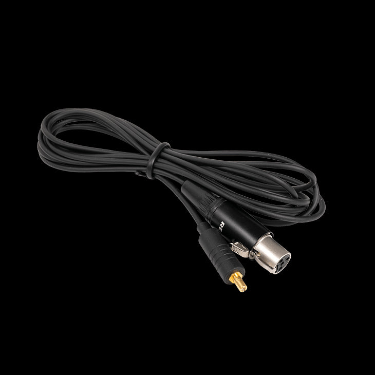 Neumann AC 34 MCM 4-Pin Mini XLR Cable, 1.8m, showcasing its compact design and high-quality connectors.