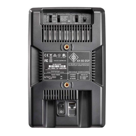 NEUMANN KH 80 DSP A G EU Active Studio Monitor in black color, featuring a 4+1 inch speaker and special Neumann control software.