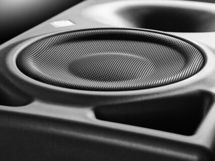 Neumann KH 150 EU/KC Studio Monitor in anthracite color, showcasing a 6.5-inch two-way nearfield monitor designed for deep bass response.