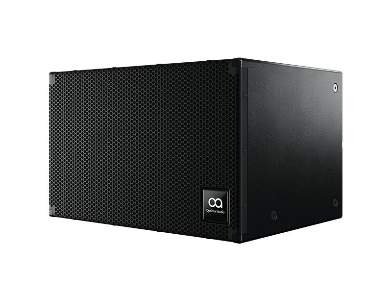 Optimal Audio Sub 10 - 10 inch passive slimline subwoofer with a power rating of 250W AES and a peak output of 127dB, featuring a frequency response of 42Hz to 150Hz.