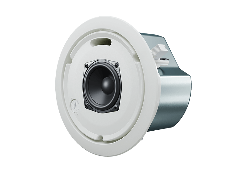 Optimal Audio Up 3 - 3 inch passive full-range ceiling speaker with 20W AES and rotary switch, showcasing its front view without the grill.