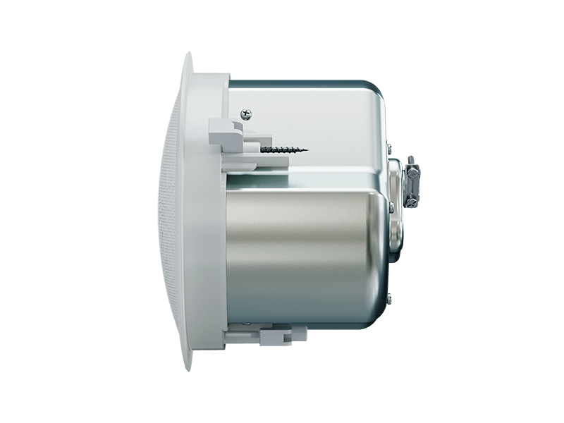 Optimal Audio Up 3 - 3 inch passive full-range ceiling speaker with 20W AES, 8Ω/70V/100V compatibility and rotary switch, showcasing its design.