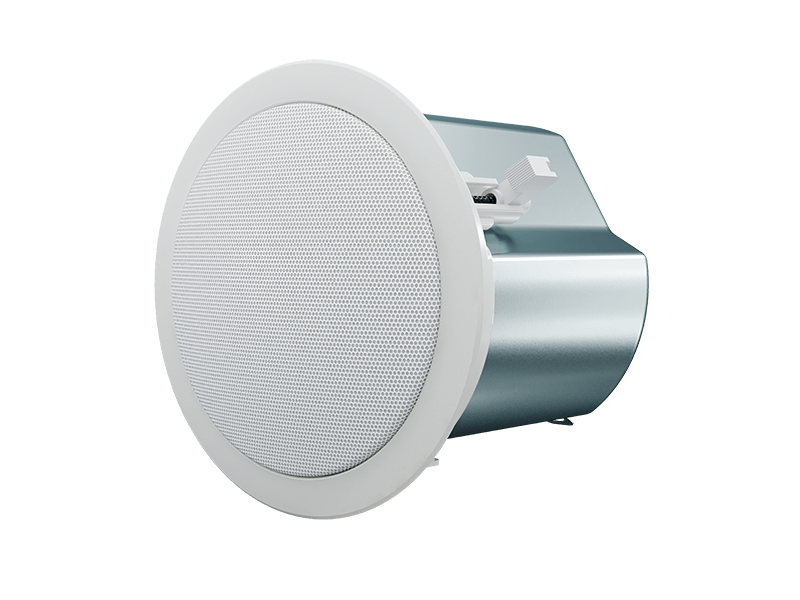 Optimal Audio Up 4O - 4 inch passive full-range ceiling speaker with a front grill, designed for 70V/100V systems.