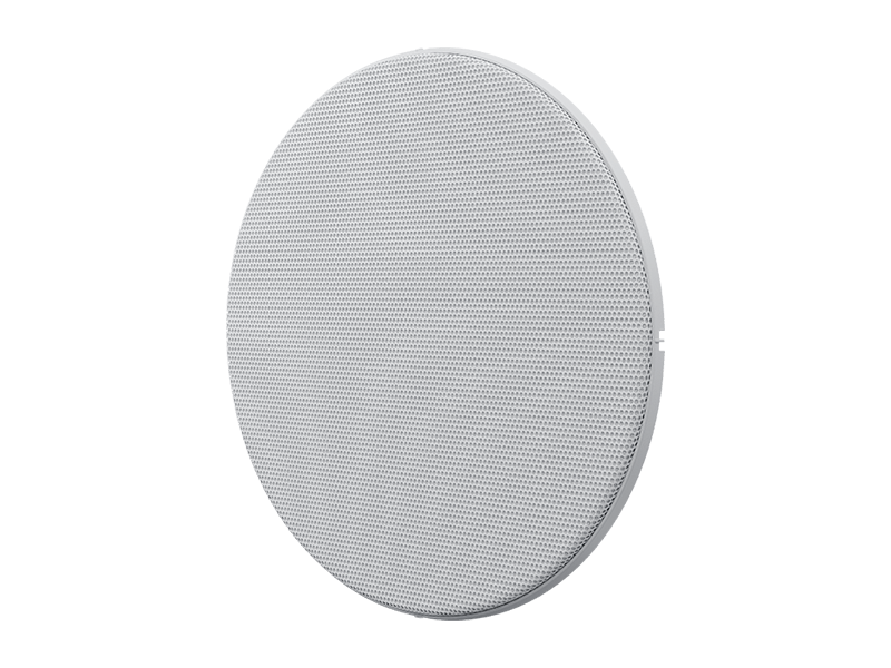Optimal Audio Up 4S 4-inch two-way passive ceiling speaker in white, showcasing its design and features.