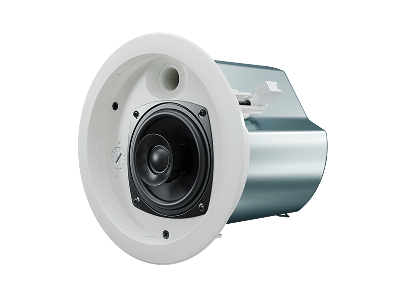 Optimal Audio Up 4 Two-Way Passive Ceiling Speaker with a 4-inch driver, showcasing its design without the grill.