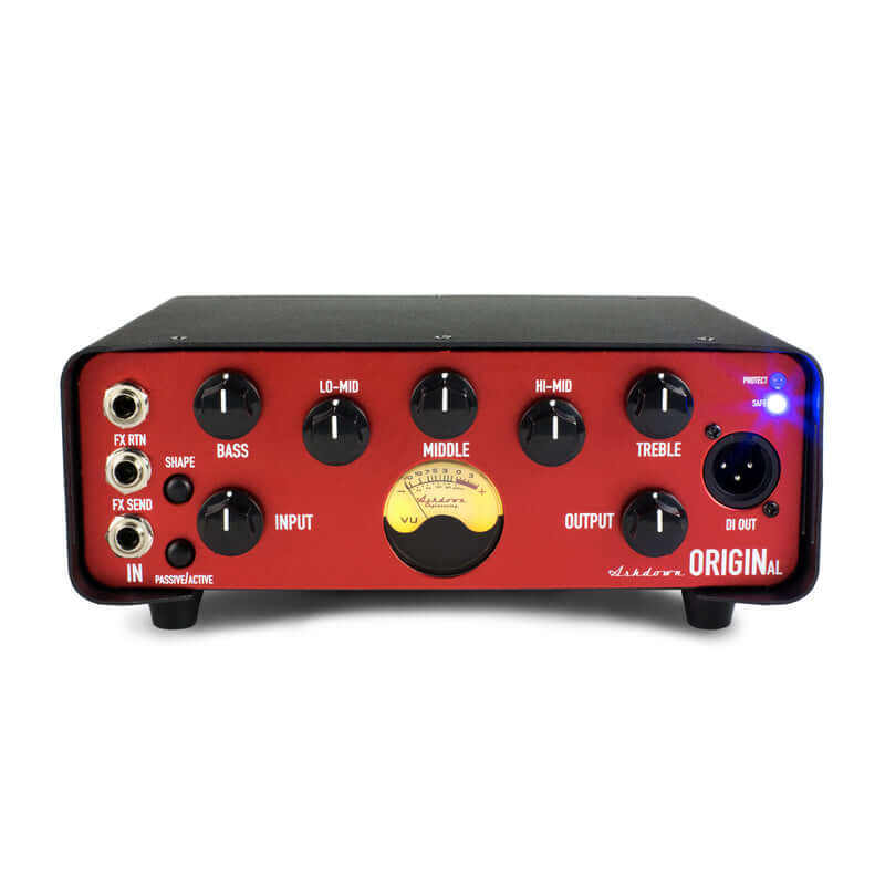 Ashdown Original-HD-1 300W Bass Amplifier Head with 5-Band EQ, showcasing the front view of the amplifier.