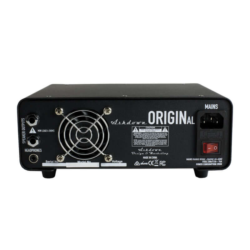 Ashdown Original-HD-1 300W Bass Amplifier Head featuring a 5-Band EQ, showcasing its sleek design and functionality.