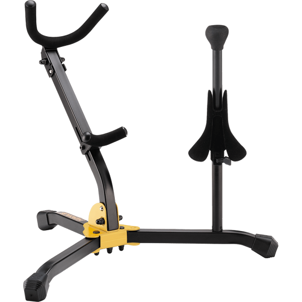 Hercules DS533BB Athletic Stand designed for Soprano Saxophone, showcasing a sturdy design without a base.