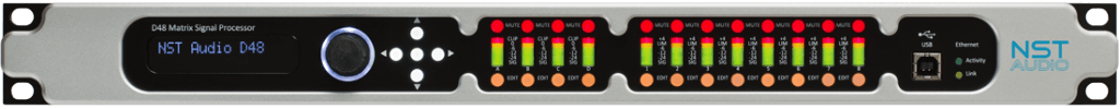 PLUS AUDIO D48 4-In, 8-Out Loudspeaker Processor/DSP - High-Performance Matrix Signal Processor