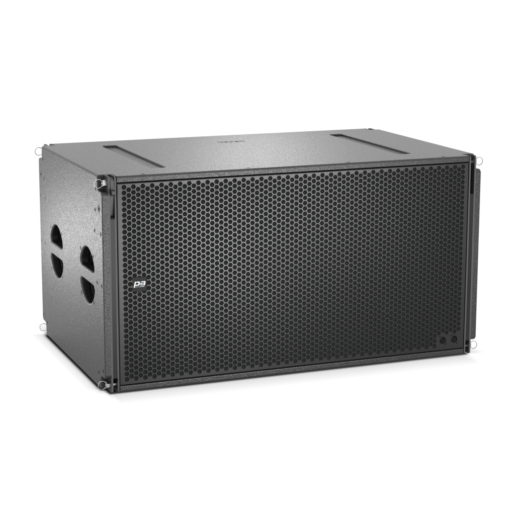 PLUS AUDIO L218Bi Dual 18-Inch Passive Bass Loudspeaker, a high efficiency subwoofer designed for touring and installations.