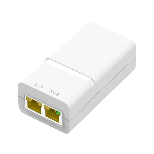 Procet 24V 15W Gigabit PoE Adapter showing the product design and specifications.