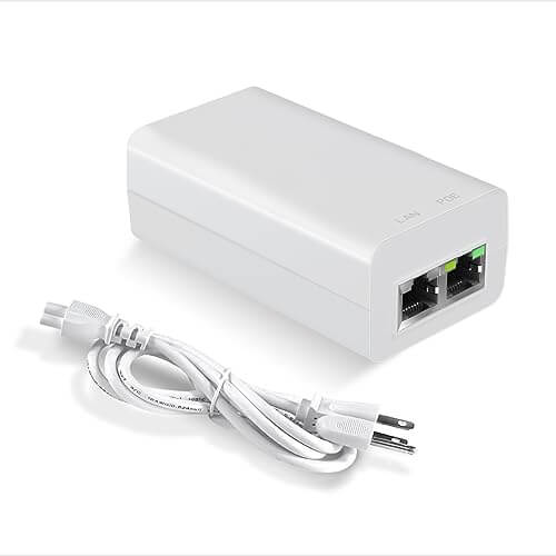 Procet 24V 15W Gigabit PoE Adapter displayed on a white background.