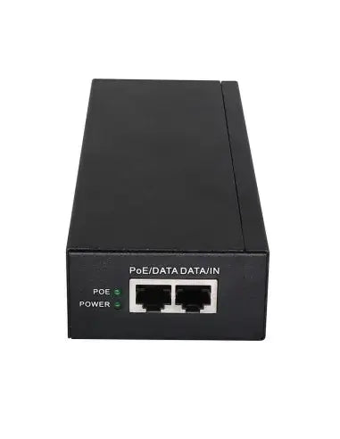 Miro Gigabit PoE Injector 55V 90W Dual RJ45, a device for providing power over Ethernet connections.