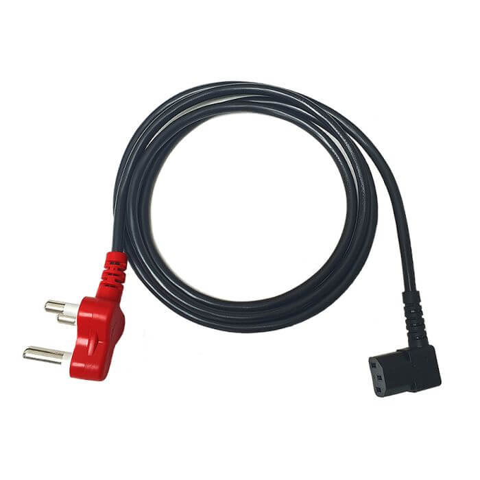 Image of a 1.8m IEC power cord with a dedicated plug, suitable for various electronic devices.