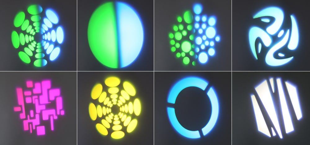 Effects view of the Panther 25 LED Spot Moving Head with 12W white CREE LED 5.