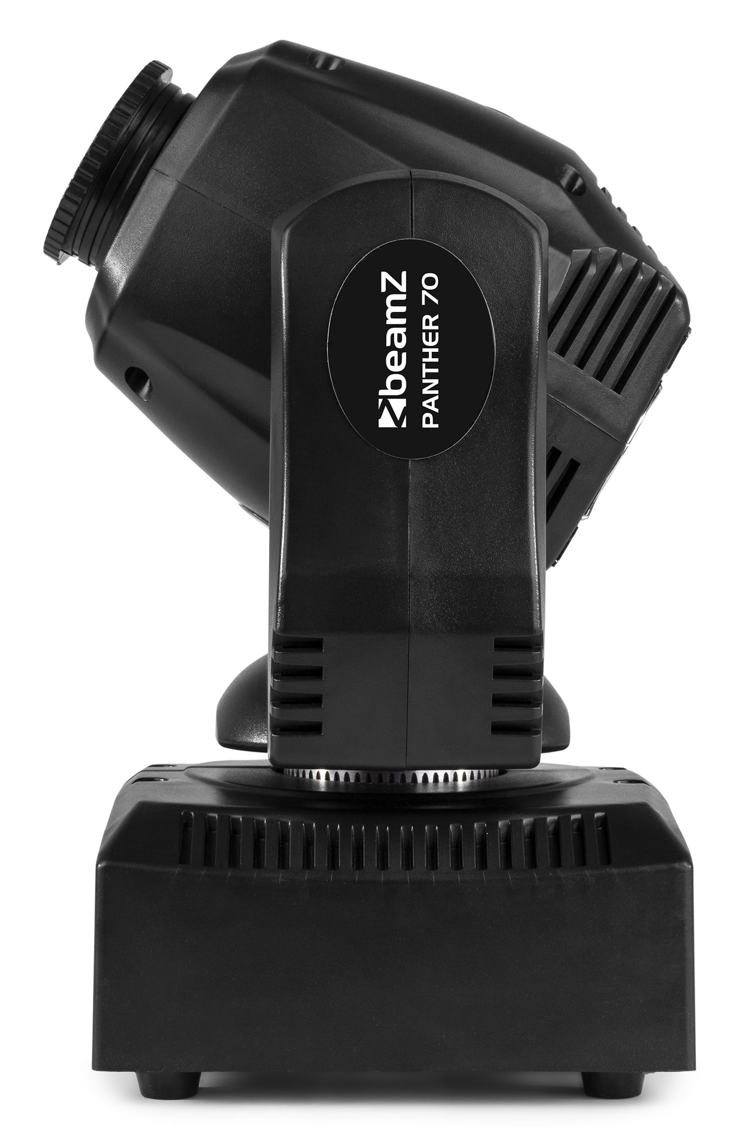 Side view of the Panther 70 LED Spot Moving Head - 7 gobos, 7 colors, high-intensity LED.