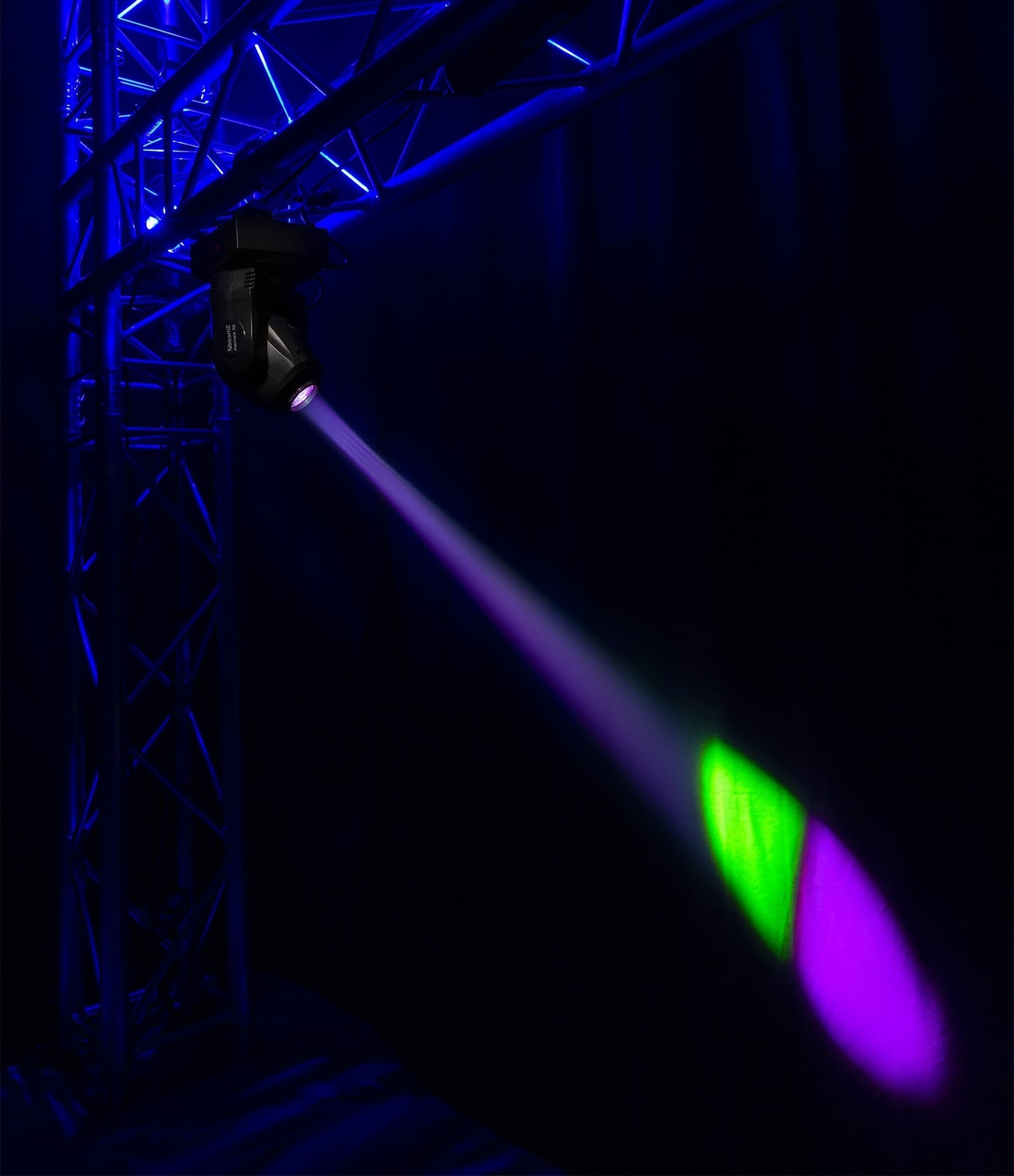 Effects view of the Panther 70 LED Spot Moving Head - 7 gobos, 7 colors, high-intensity LED 1.