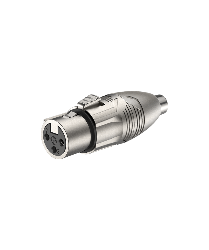 High-quality 3P XLR female to female adapter by ROXTONE, designed for audio connections.