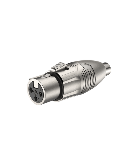 High-quality 3P XLR female to female adapter by ROXTONE, designed for audio connections.
