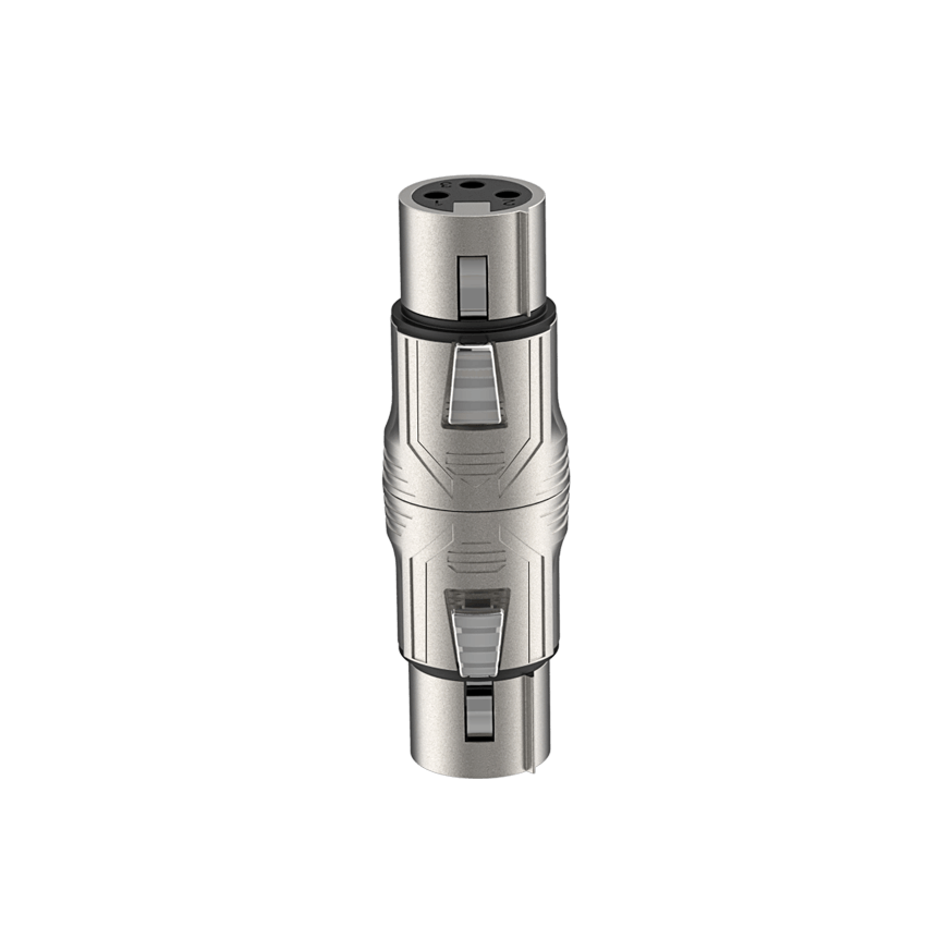 High-quality 3P XLR female to female adapter by ROXTONE, suitable for audio connections.