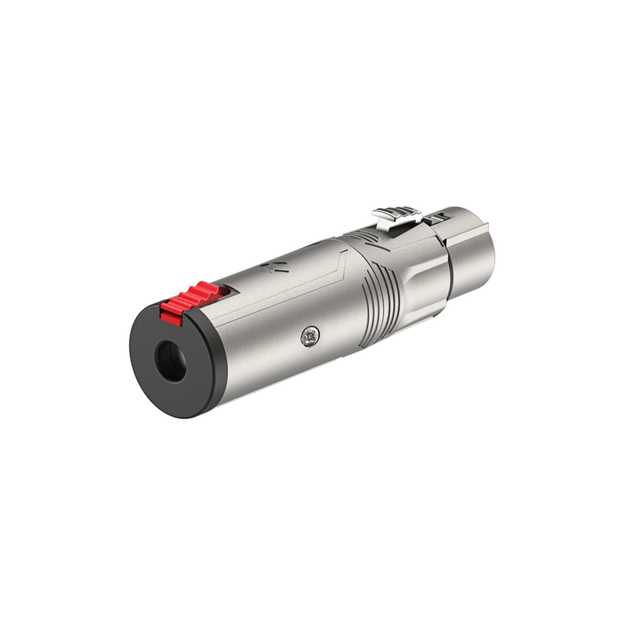 Roxtone ADAP XLR Socket - 6.3mm Stereo Socket with Lock, 3P XLR Female connector