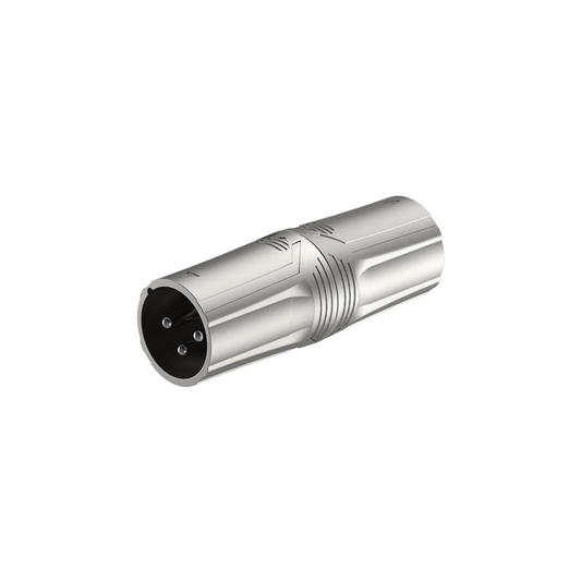 Roxtone ADAP XLR Plug, a 3P XLR Male to 3P XLR Male Adapter, shown in the image.