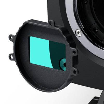 RAWLITE Optical Low Pass Filter designed for Blackmagic Pocket Cinema Camera 4K, providing enhanced moiré and IR cut protection.