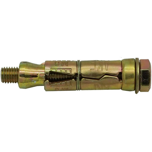 M8 Rawl Bolt in shielded zinc finish, dimensions 8x65mm