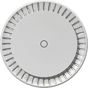 MikroTik cAP ax Dual Band Ceiling Access Point showcasing WiFi 6 technology with a speed of 1800Mbps.