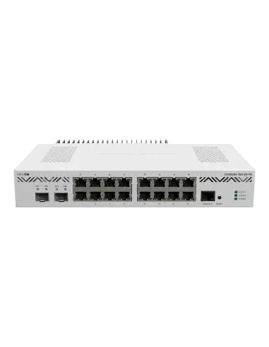 MikroTik Cloud Core Passive Cooling Router with 16 Gigabit Ethernet ports and 2 SFP ports