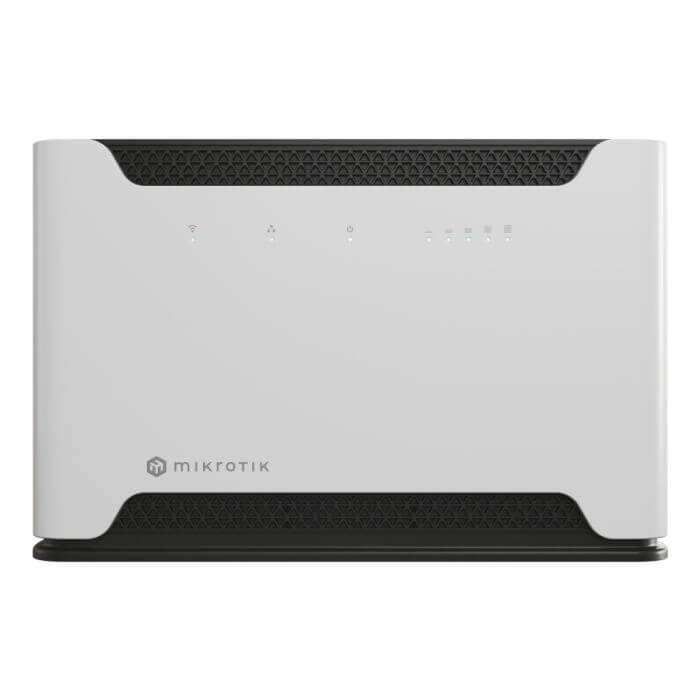 MikroTik Chateau 5G Dual Band Gigabit Router featuring five ports, designed for high-speed internet connectivity.