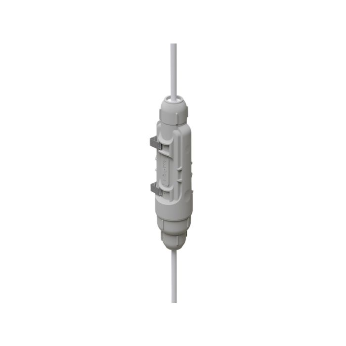 MikroTik IP67 outdoor enclosure designed for a gigabit repeater, showcasing its robust and weatherproof design.