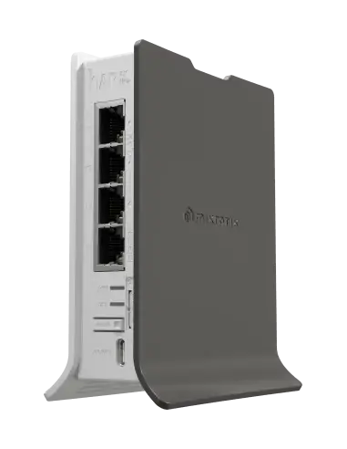 MikroTik hAP ax lite LTE6 WiFi 6 Router capable of 600Mbps internet speed.