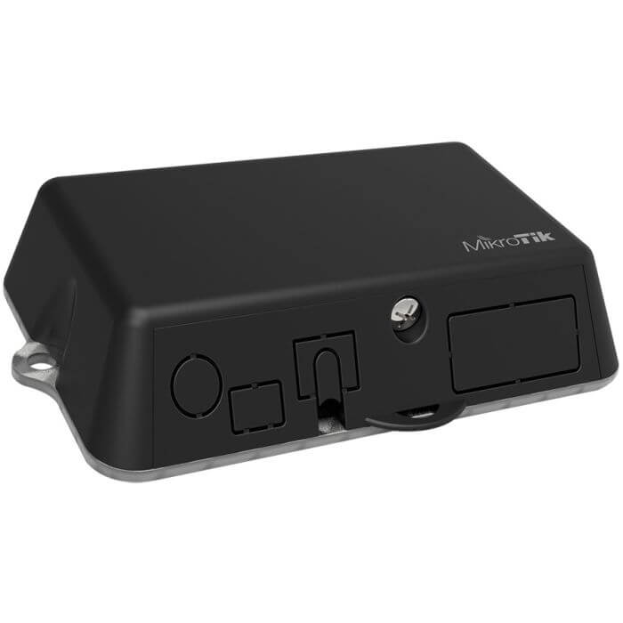 MikroTik LtAP Mini LTE Dual SIM GPS Router with antennas and compact design.